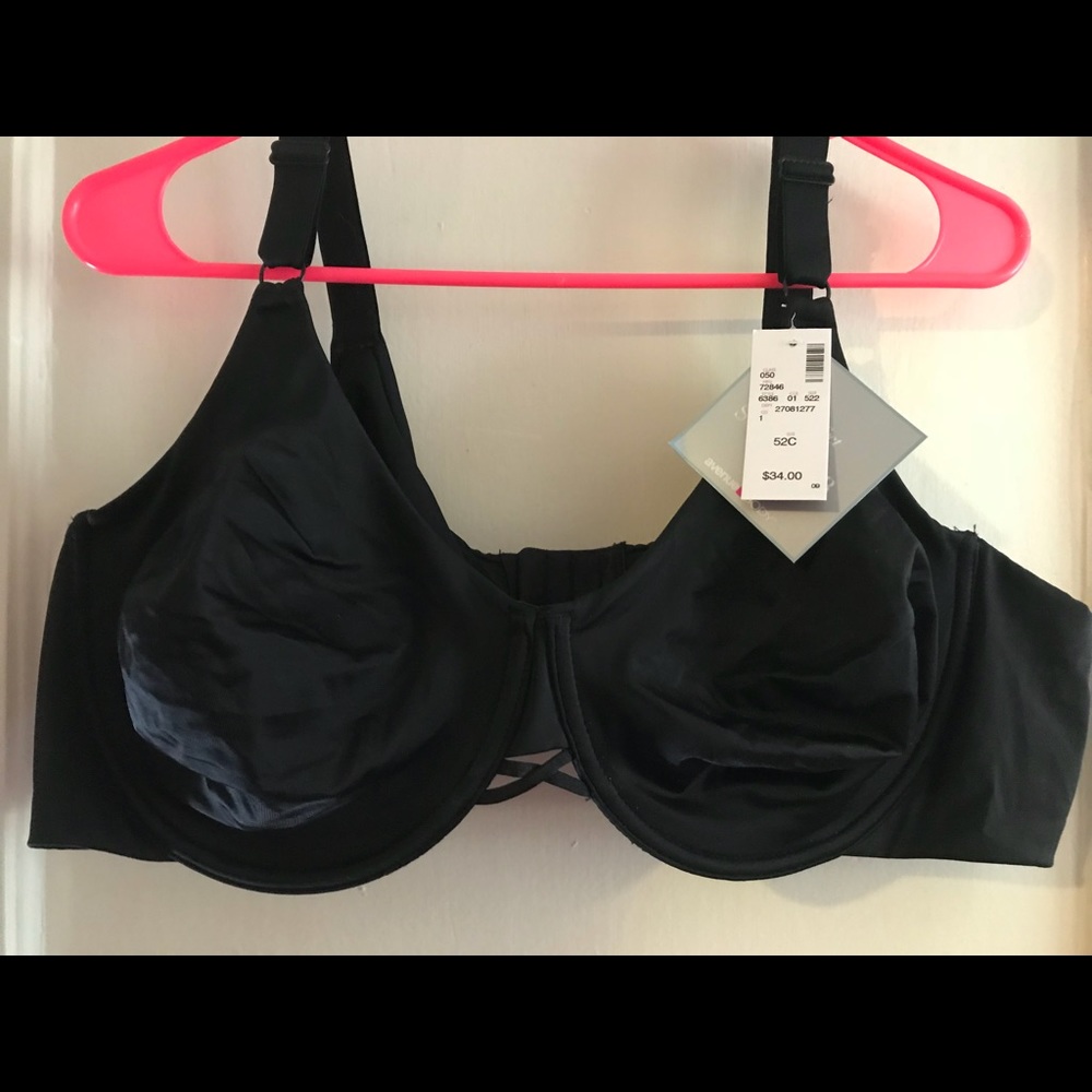 NWT Black Avenue Bra 52C Back Smoother